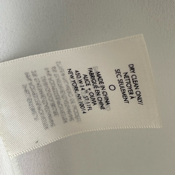 Alice + Olivia NWT Size 4 Lavera Jumpsuit in Off White Bridal *see notes* - Picture 9 of 13